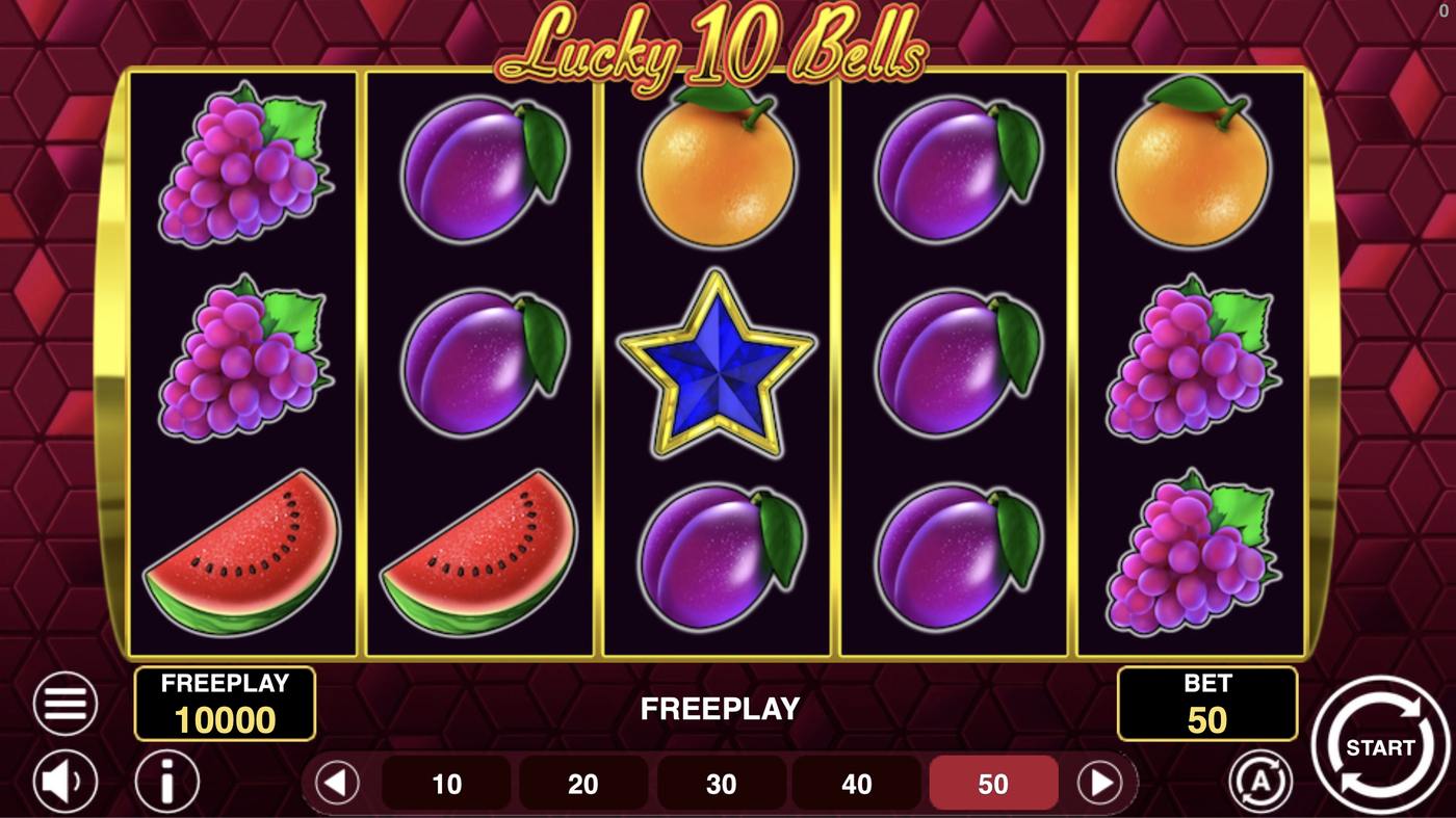 Lucky 10 Bells: image of main menu