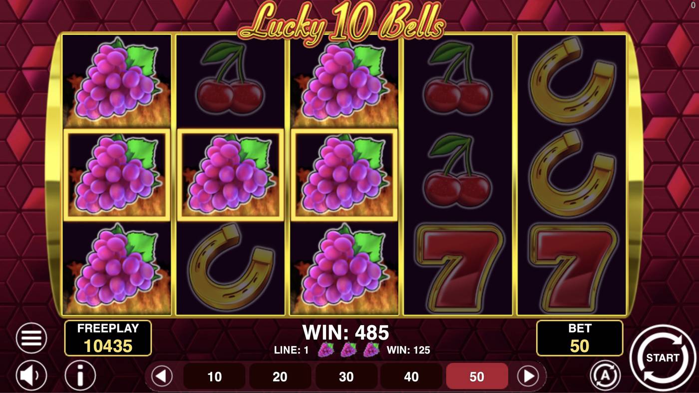 Lucky 10 Bells: image of winning
