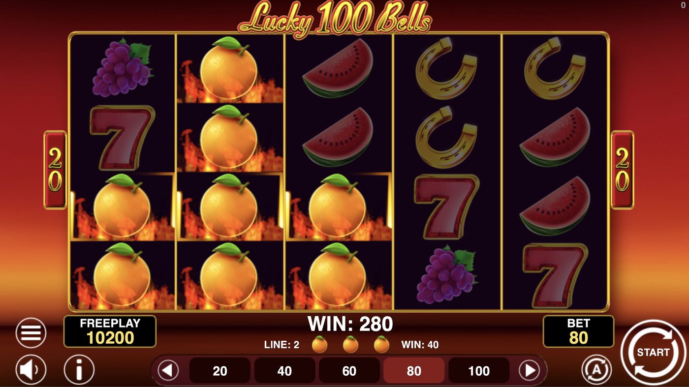 Lucky 100 Bells: image of winning