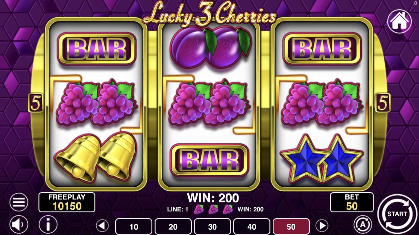Lucky 3 Cherries: image of winning