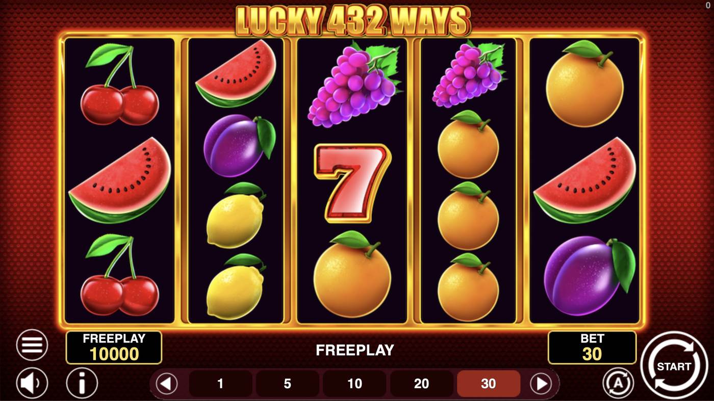 Lucky 432 Ways: image of main menu