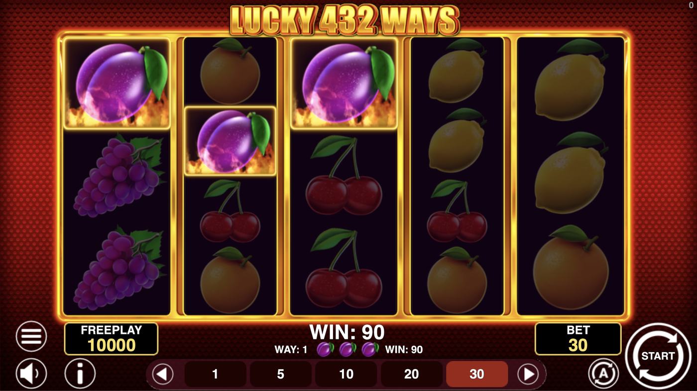 Lucky 432 Ways: image of winning