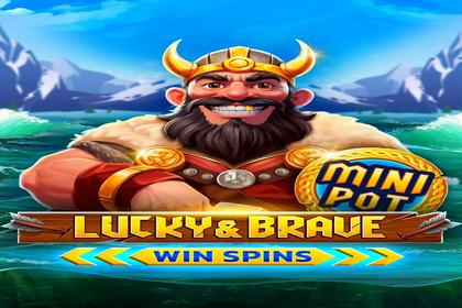 Lucky And Brave Win Spins Online Slot Logo