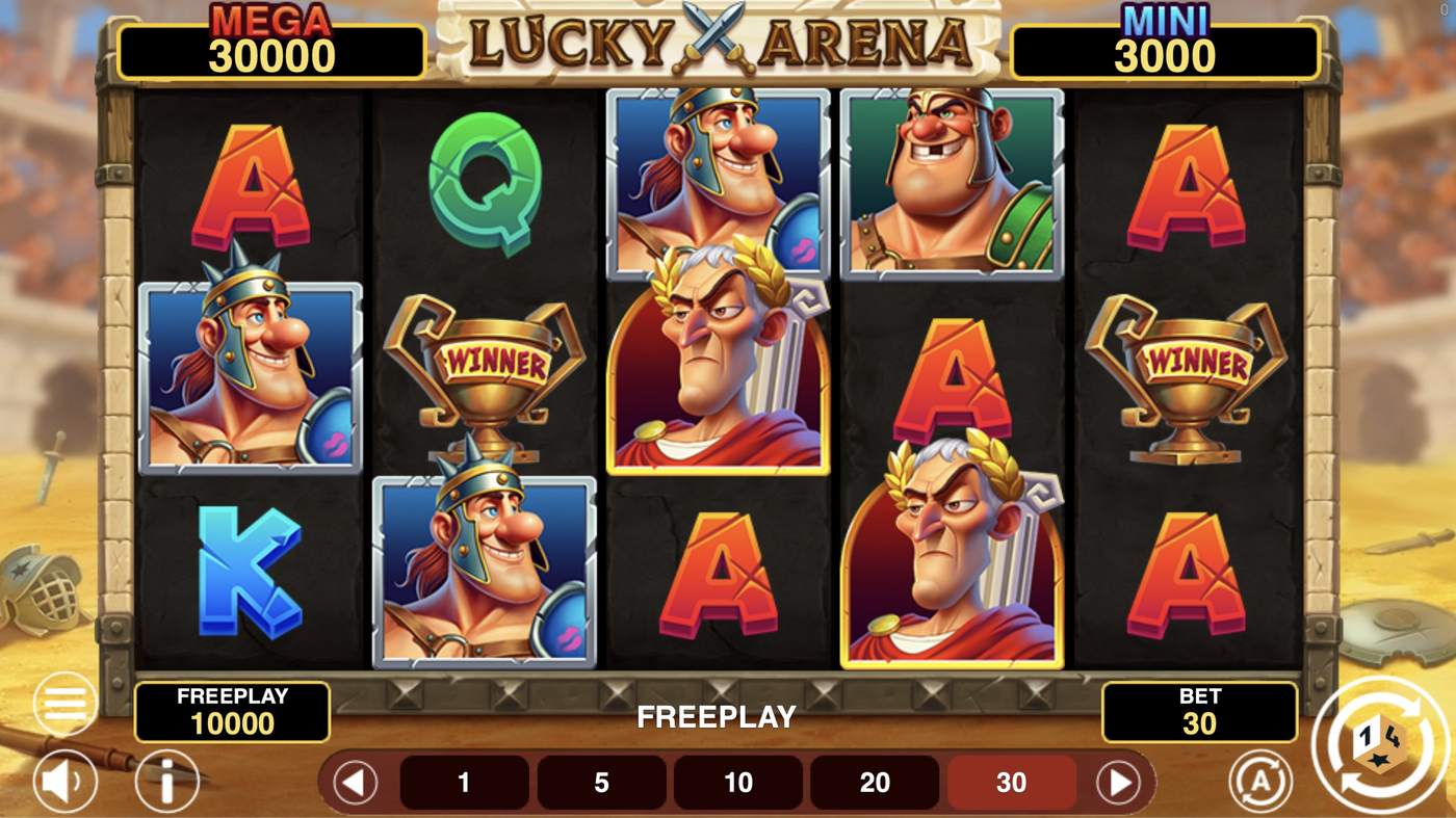Lucky Arena Hold And Win: image of main menu