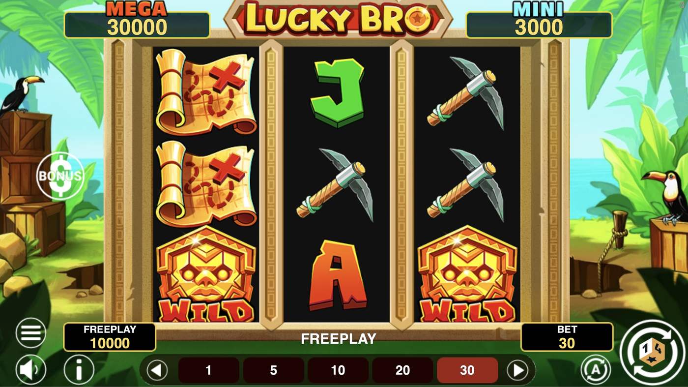Lucky Bro Hold And Win: image of main menu