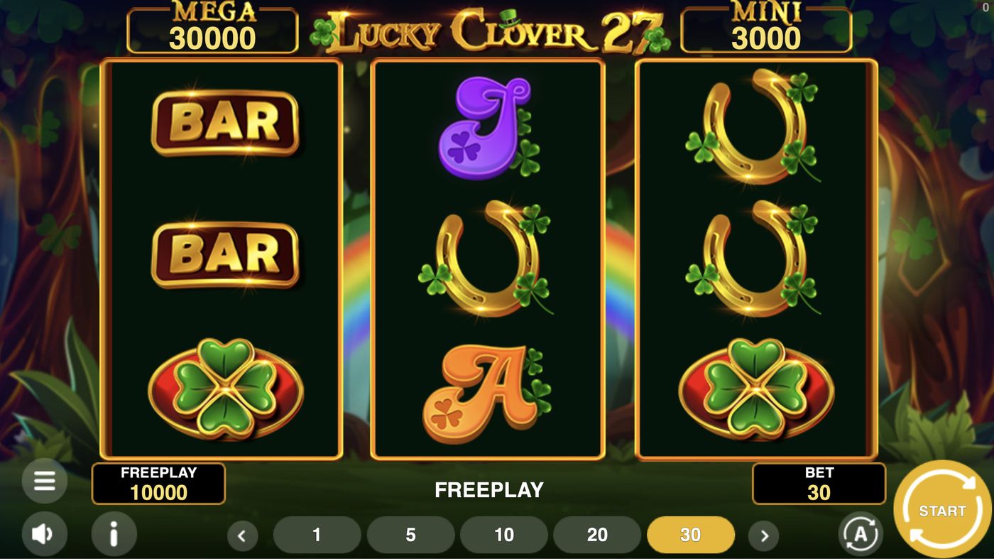 Lucky Clover 27: image of main menu