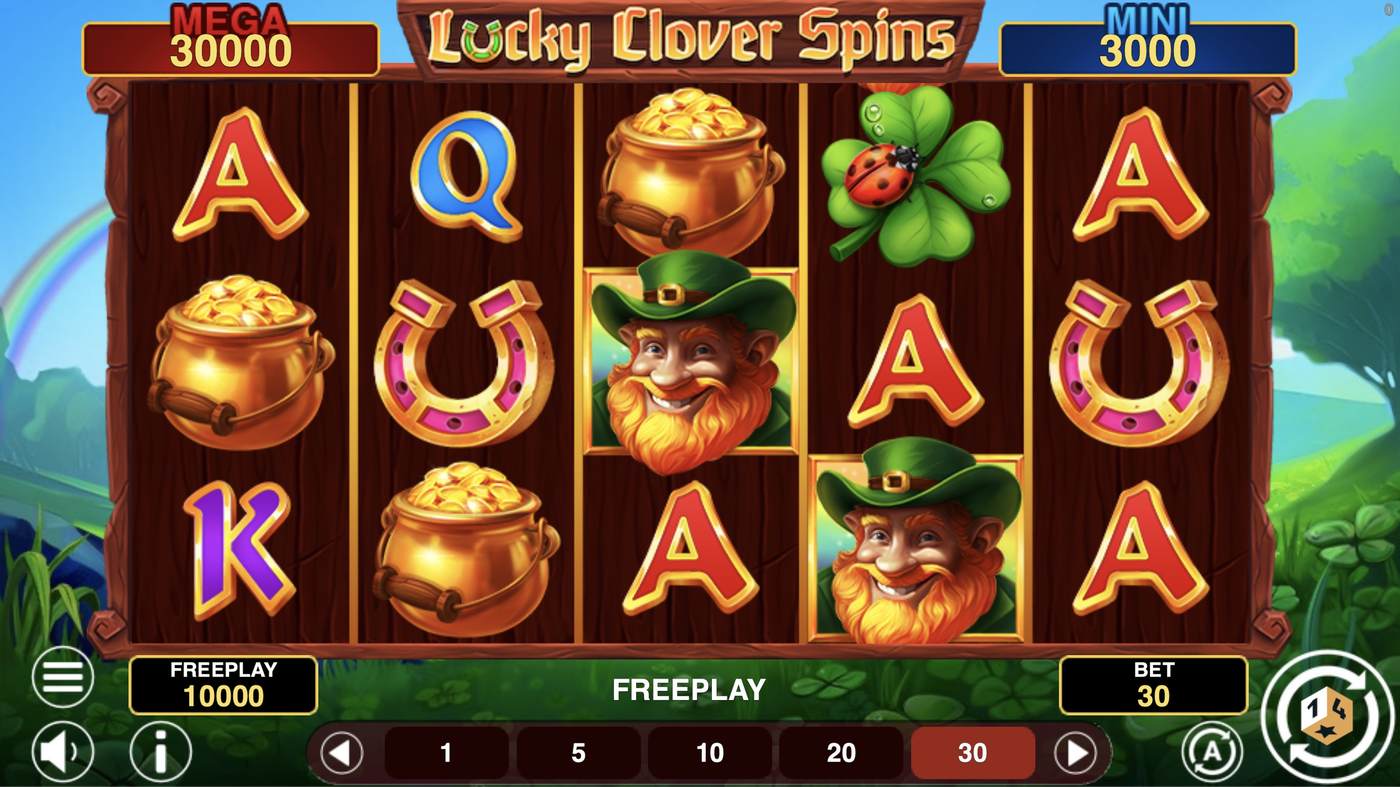 Lucky Clover Spins: image of main menu