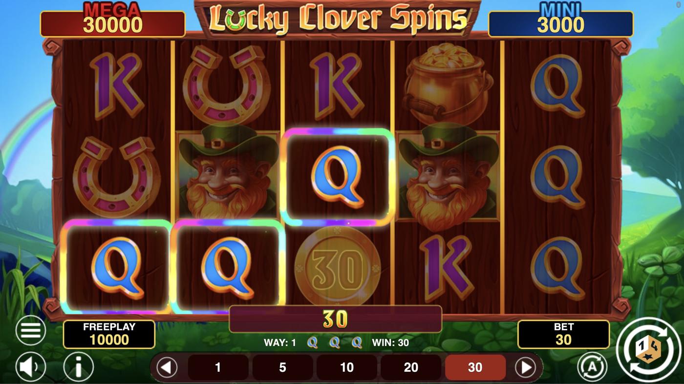 Lucky Clover Spins: image of winning