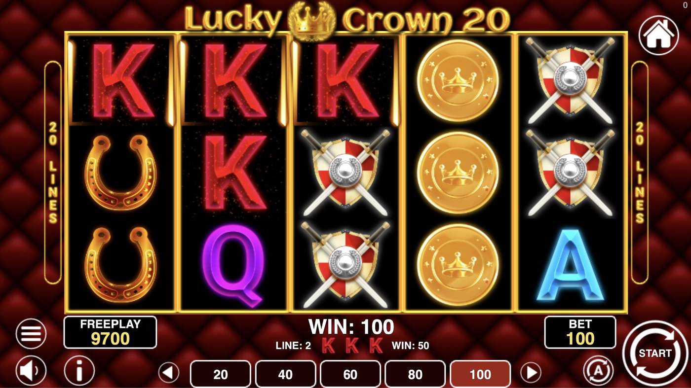 Lucky Crown 20: image of winning