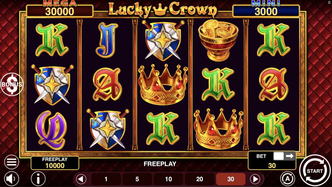 Lucky Crown Hold And Win: image of main menu