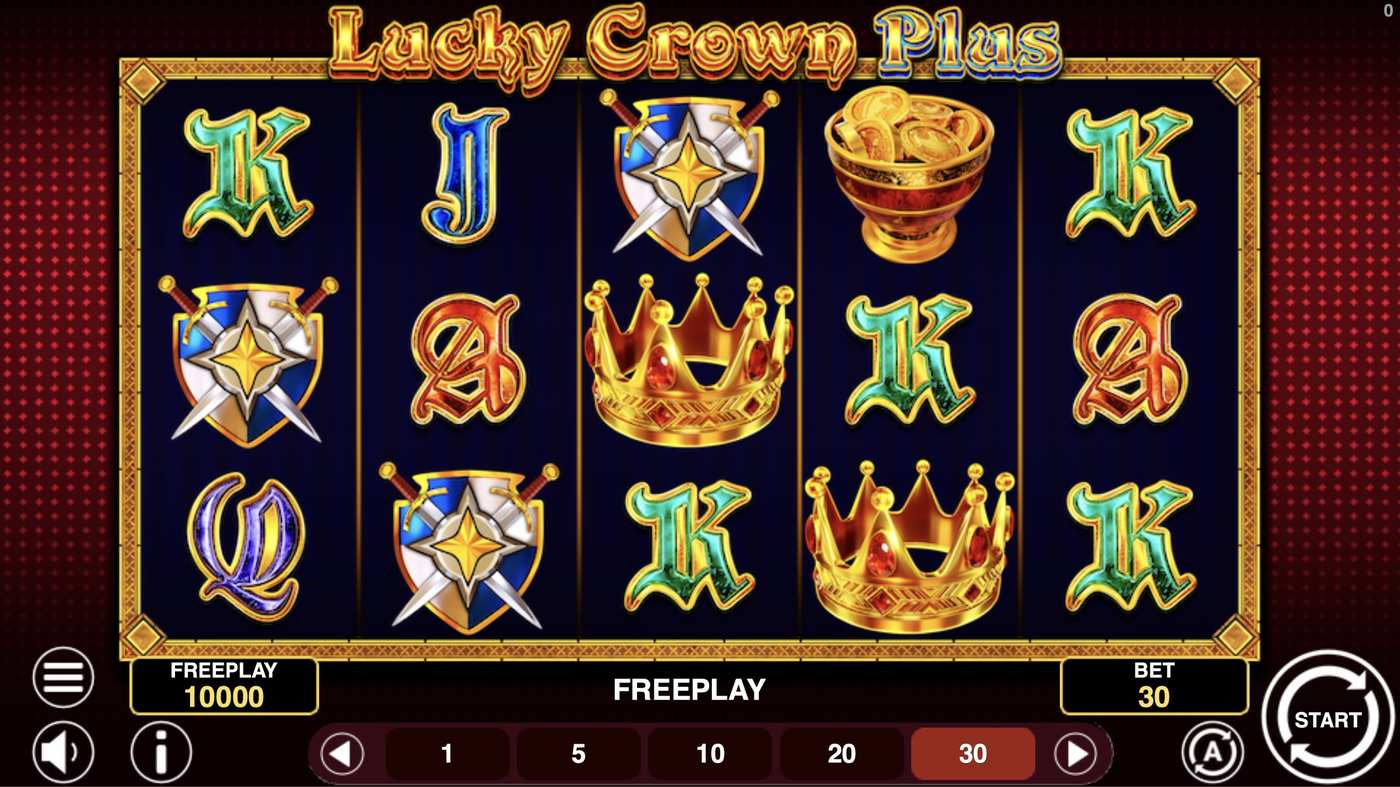 Lucky Crown Plus: image of main menu