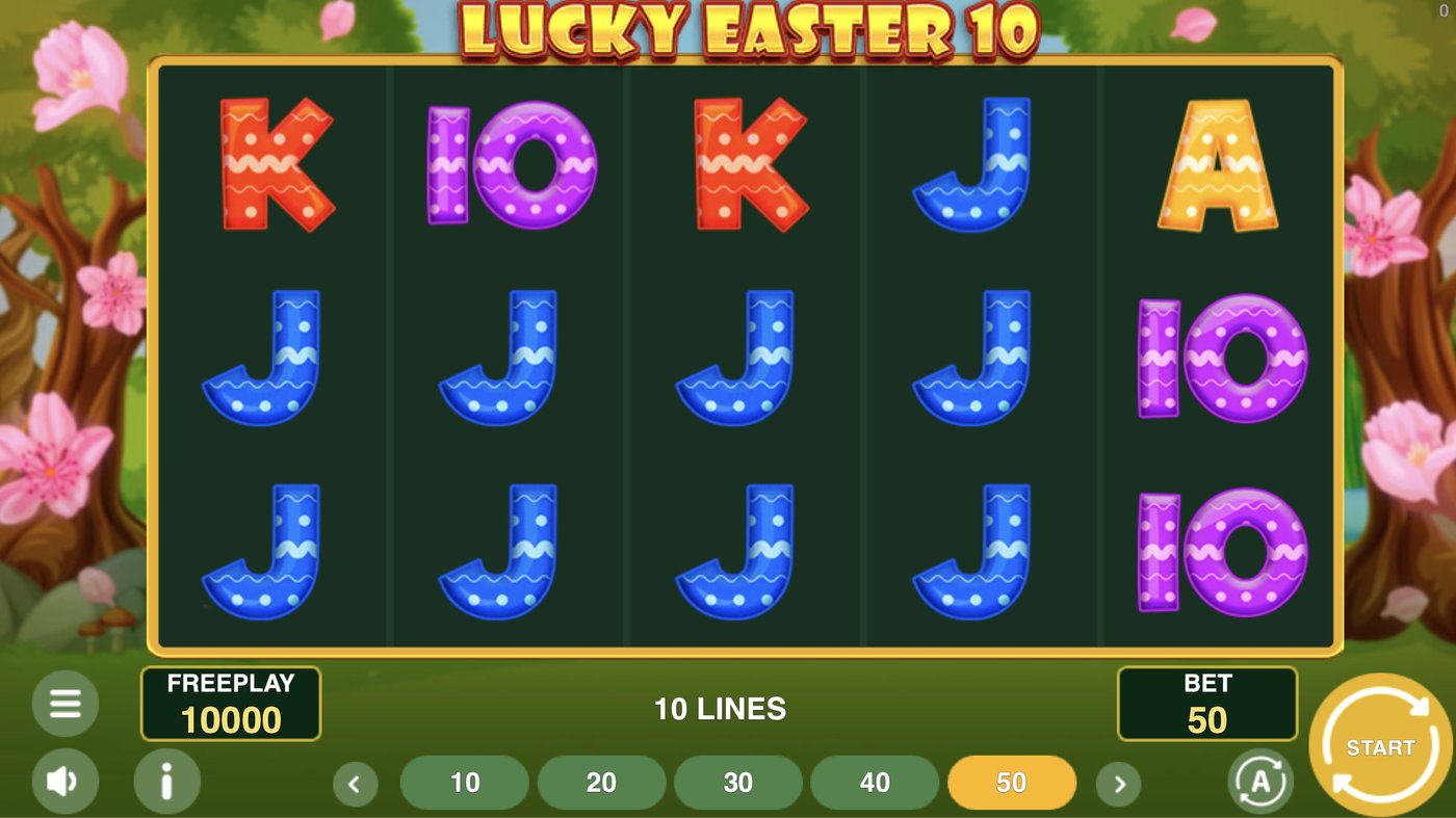 Lucky Easter 10: image of main menu