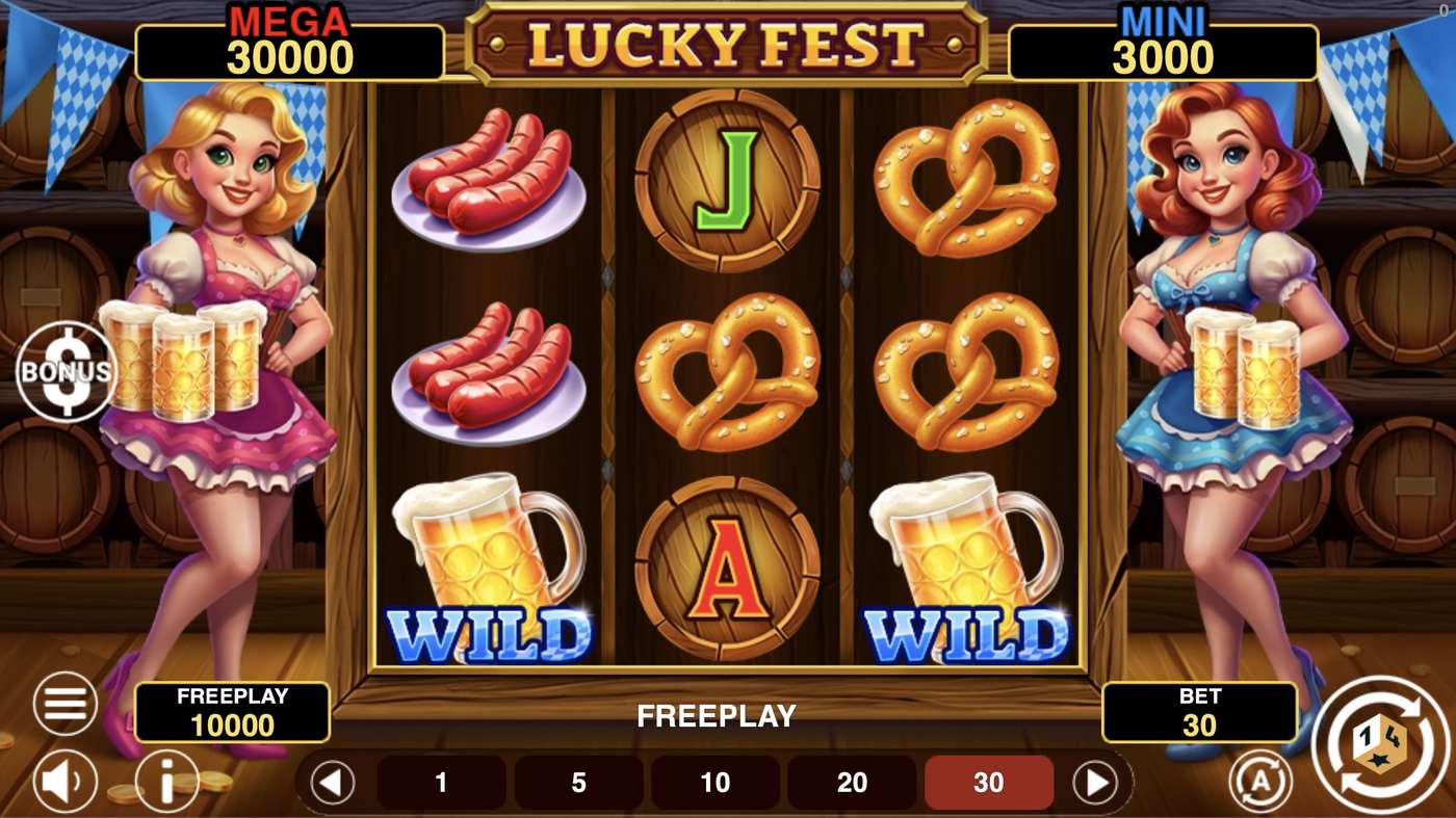 Lucky Fest Hold And Win: image of main menu