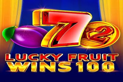 Lucky Fruit Wins 100 Online Slot Logo