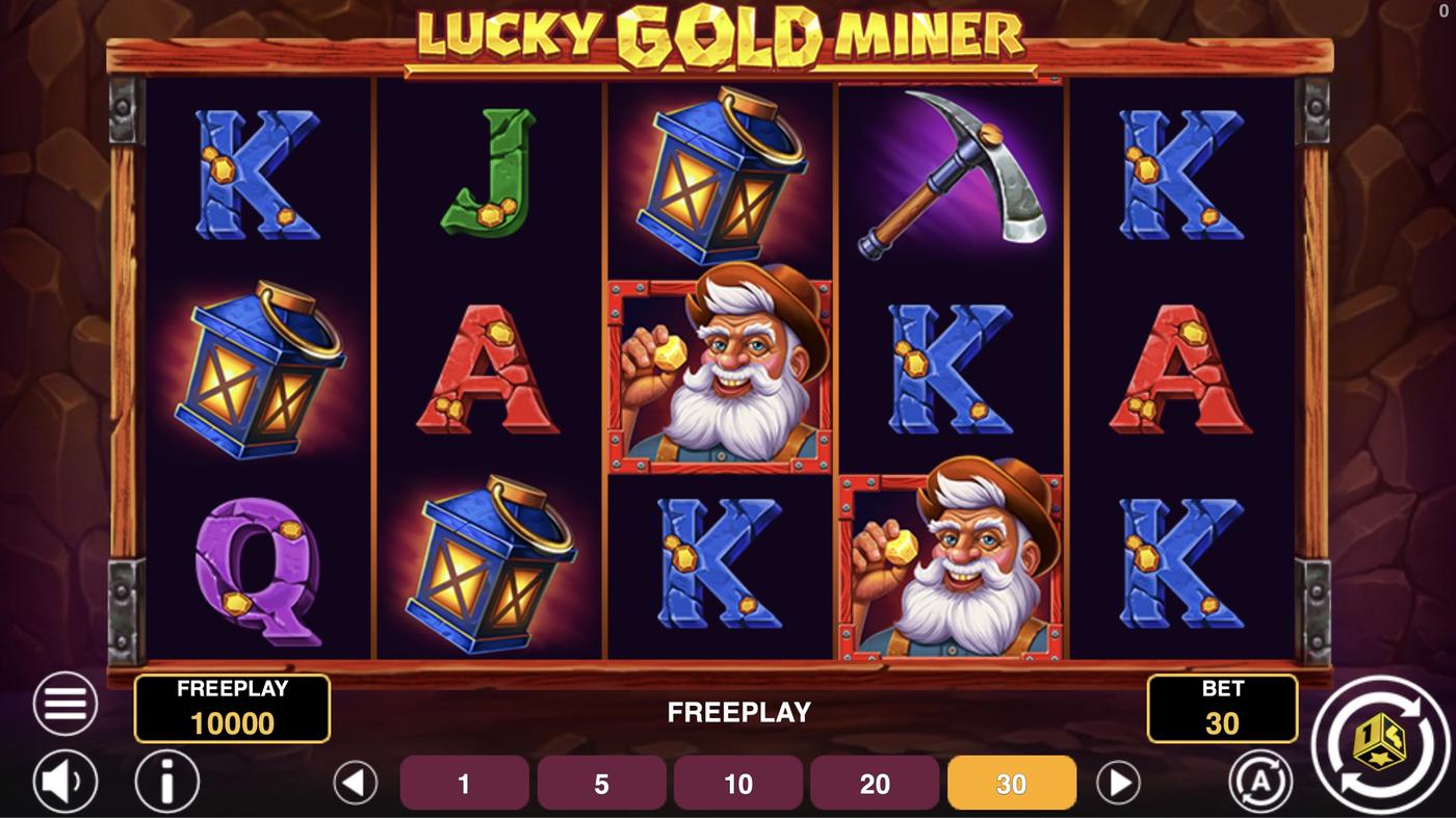 Lucky Gold Miner: image of main menu