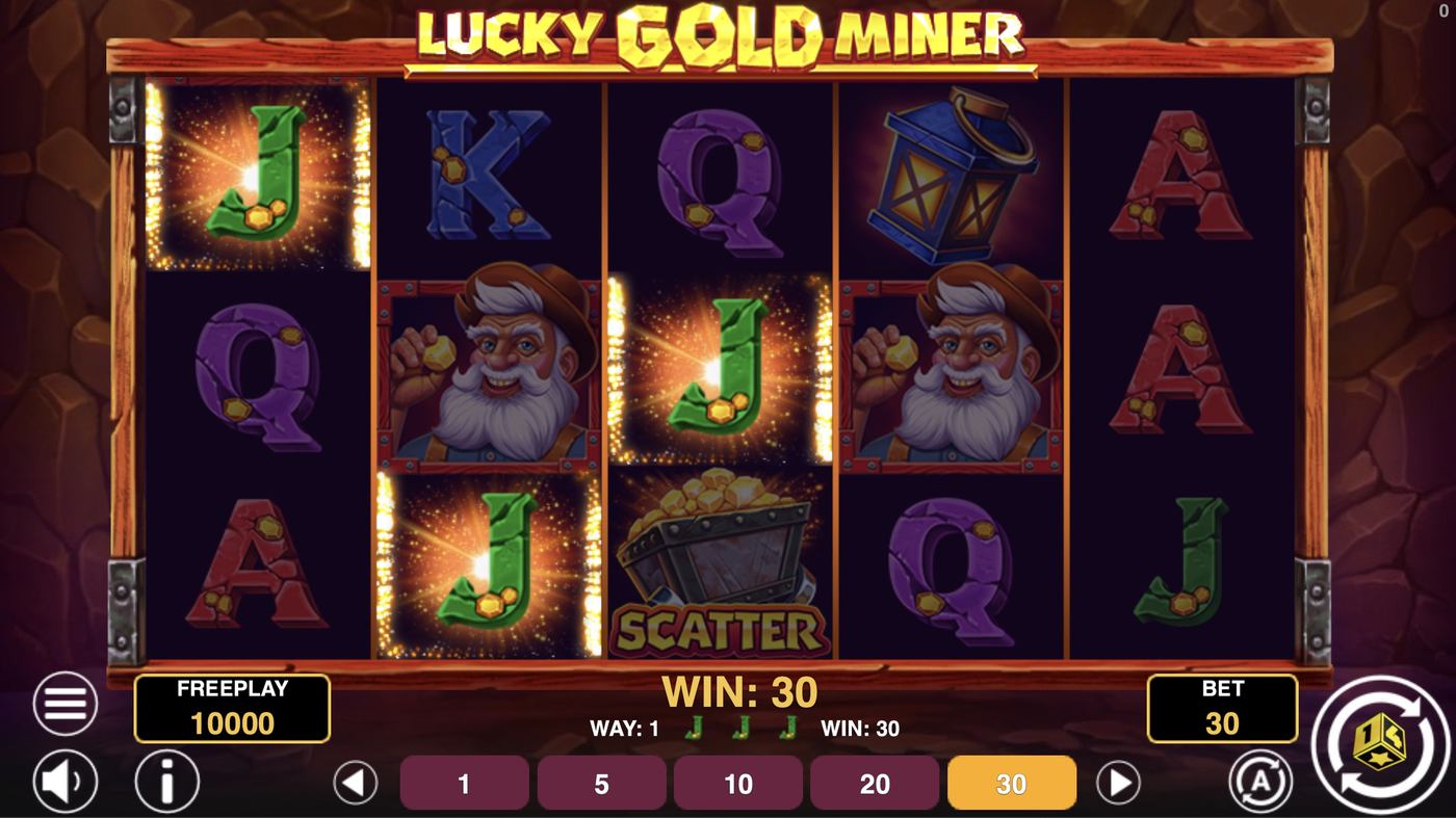 Lucky Gold Miner: image of winning