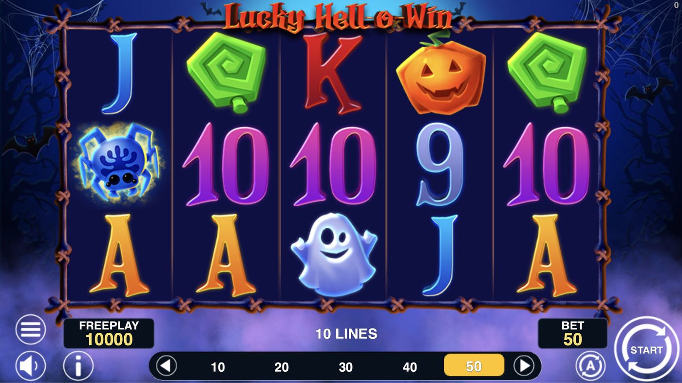 Lucky Hell-o-win: image of main menu
