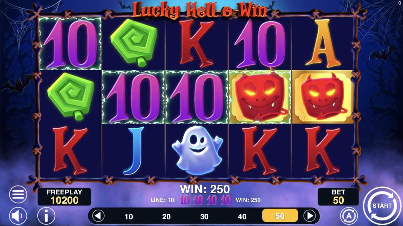 Lucky Hell-o-win: image of winning
