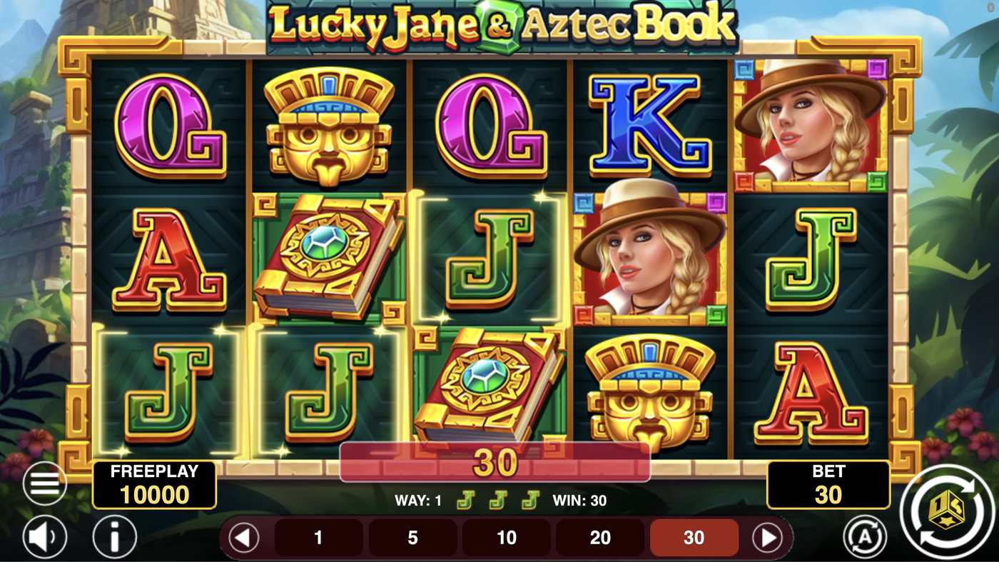 Lucky Jane & Aztec Book: image of winning
