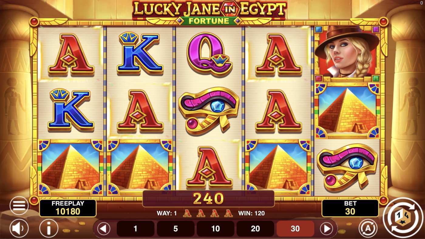 Lucky Jane In Egypt Fortune: image of winning