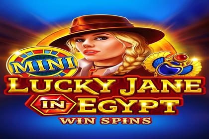 Lucky Jane In Egypt Win Spins Online Slot Logo