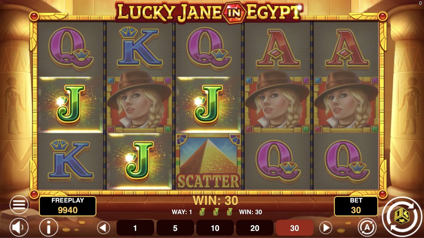 Lucky Jane in Egypt: image of winning