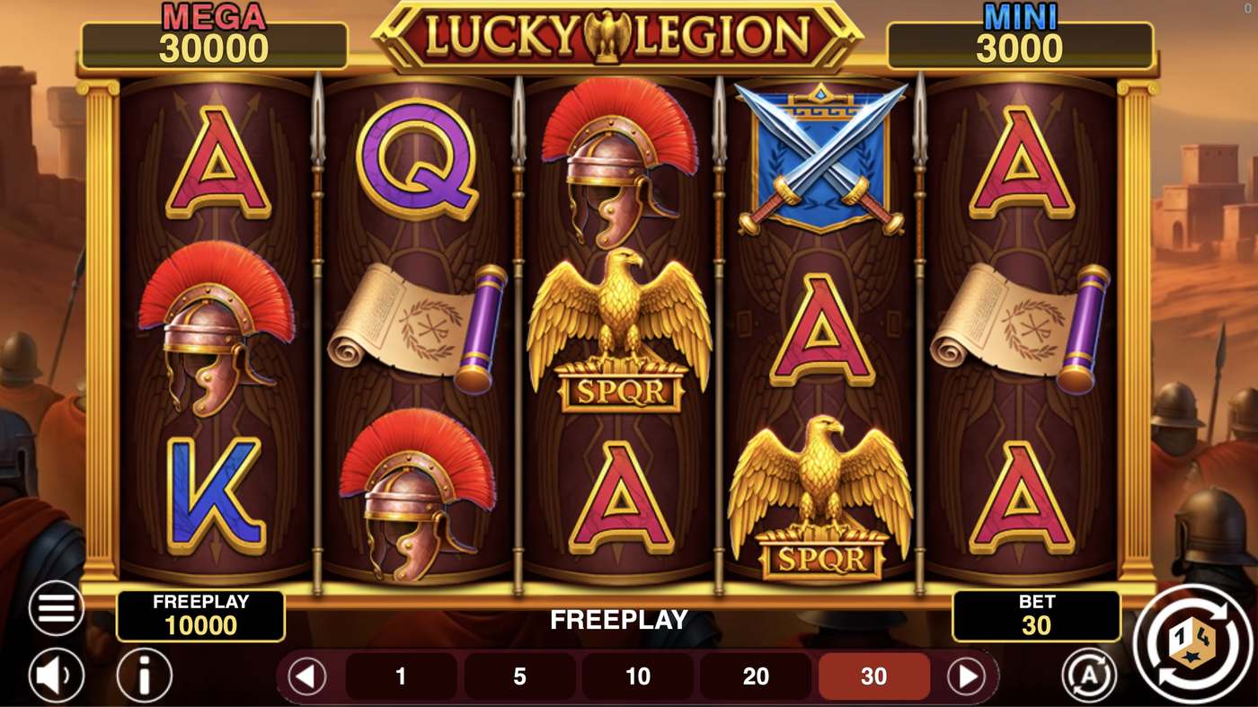 Lucky Legion Hold And Win: image of main menu