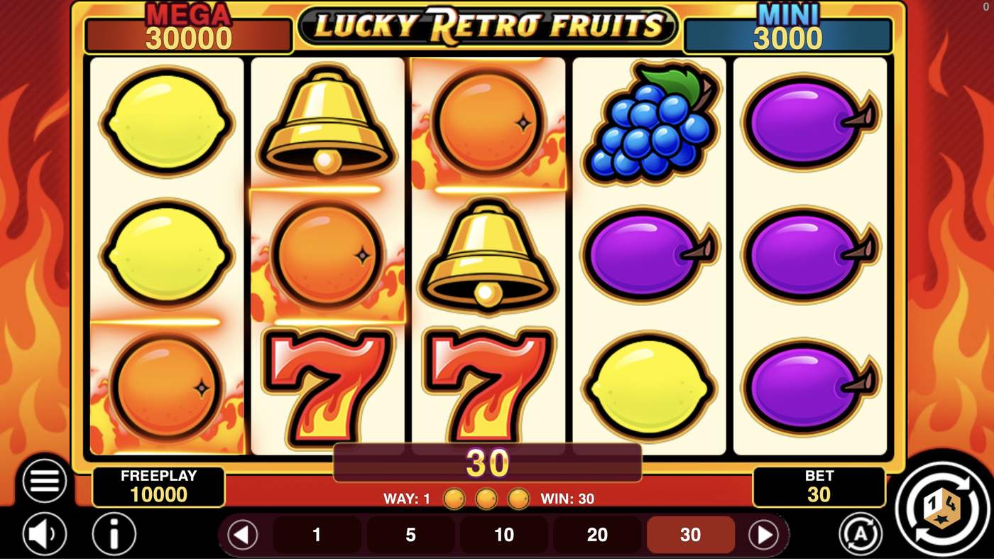 Lucky Retro Fruits Hold And Win: image of winning