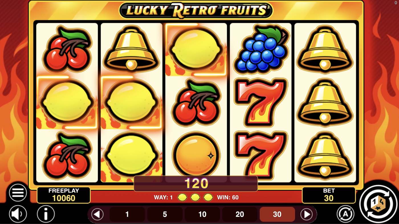 Lucky Retro Fruits: image of winning