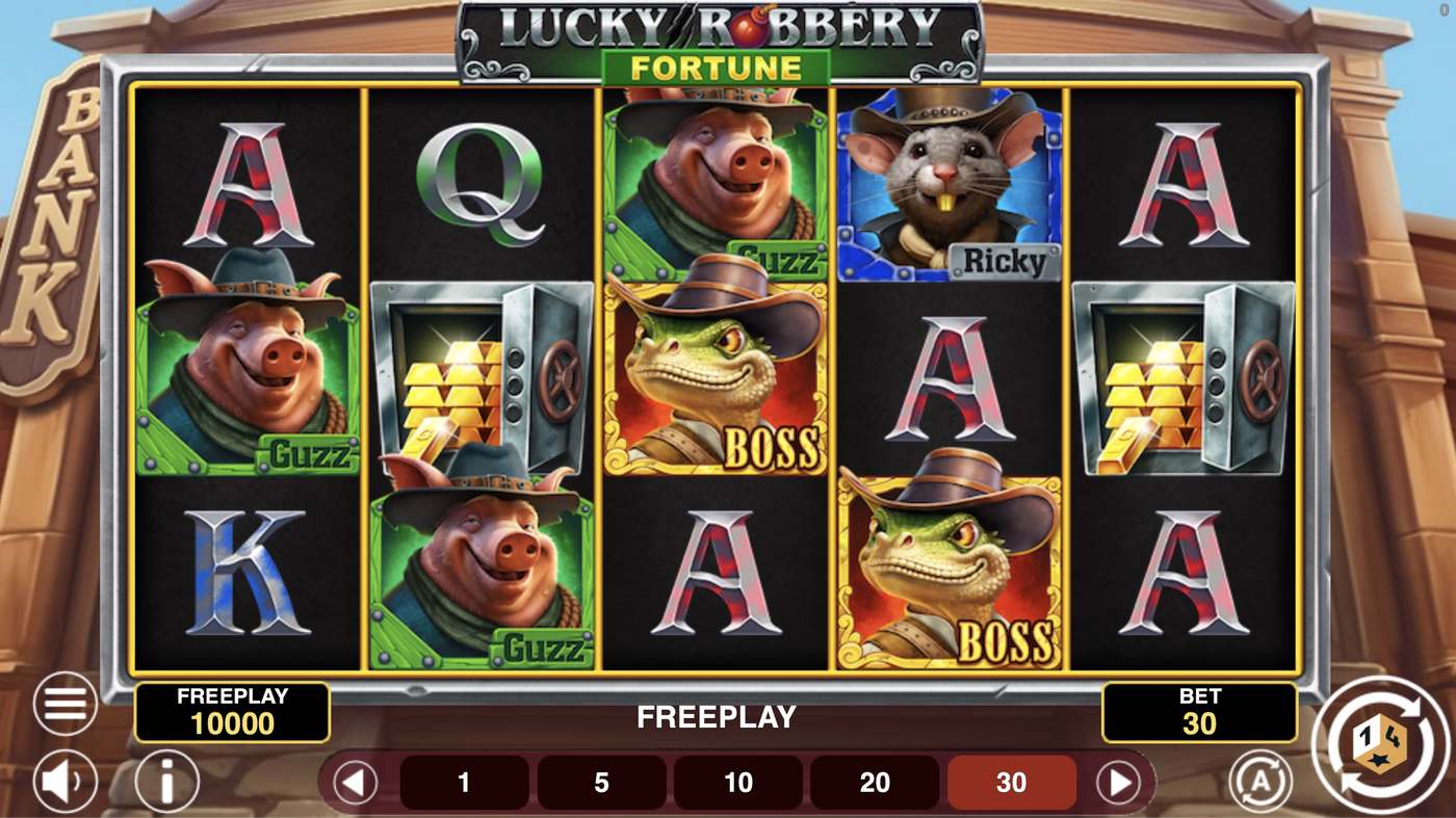 Lucky Robbery Fortune: image of main menu