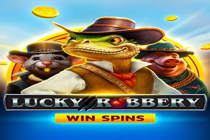 Lucky Robbery Win Spins Online Slot Logo