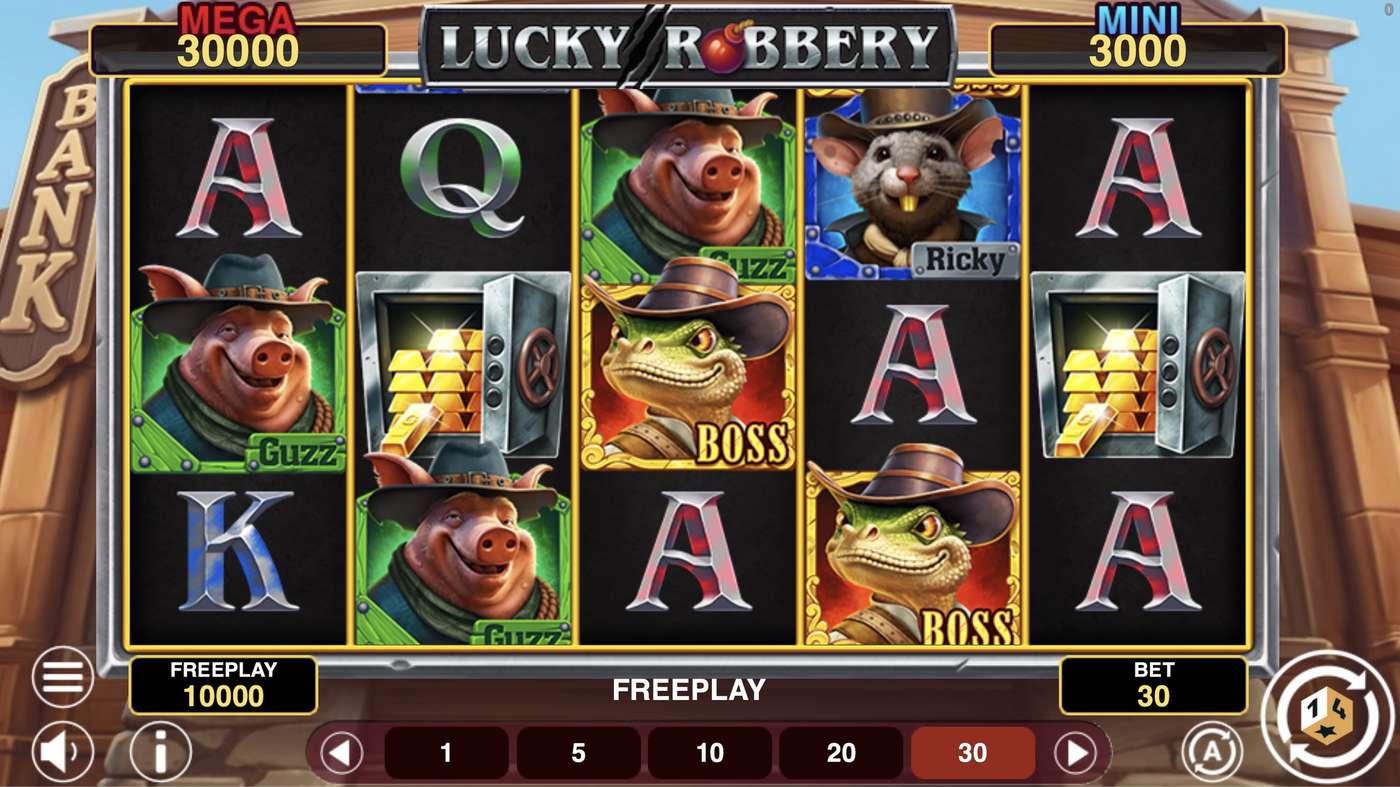 Lucky Robbery: image of main menu
