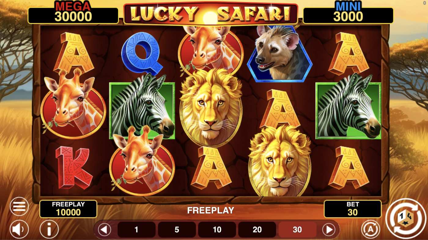 Lucky Safari Hold And Win: image of main menu