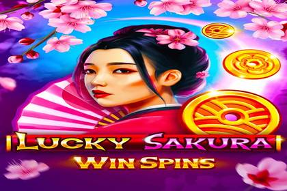 Lucky Sakura Win Spins Online Slot Logo