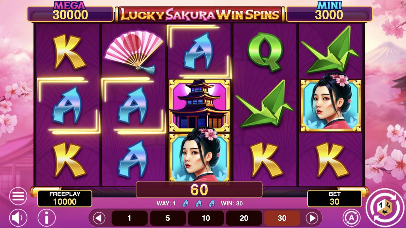 Lucky Sakura Win Spins: image of winning