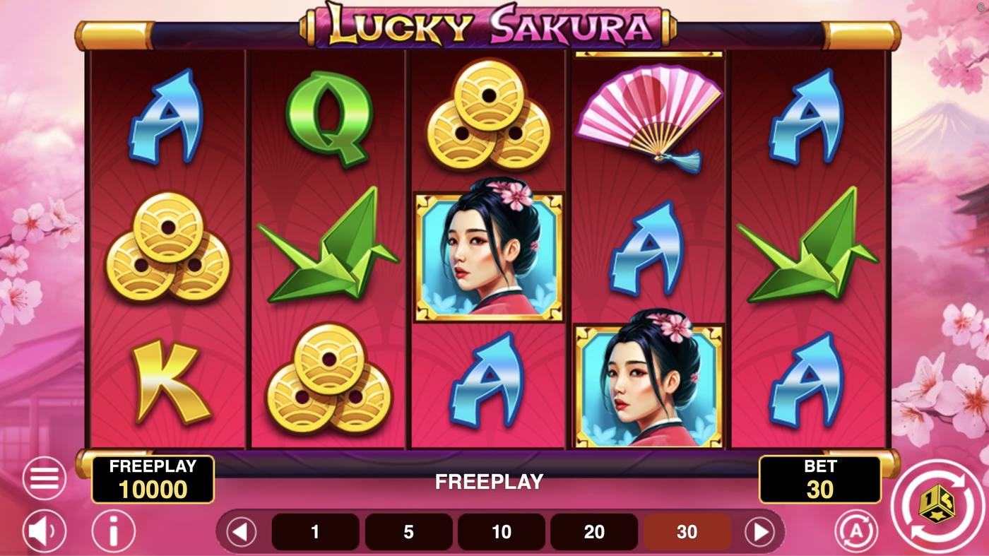 Lucky Sakura: image of main menu