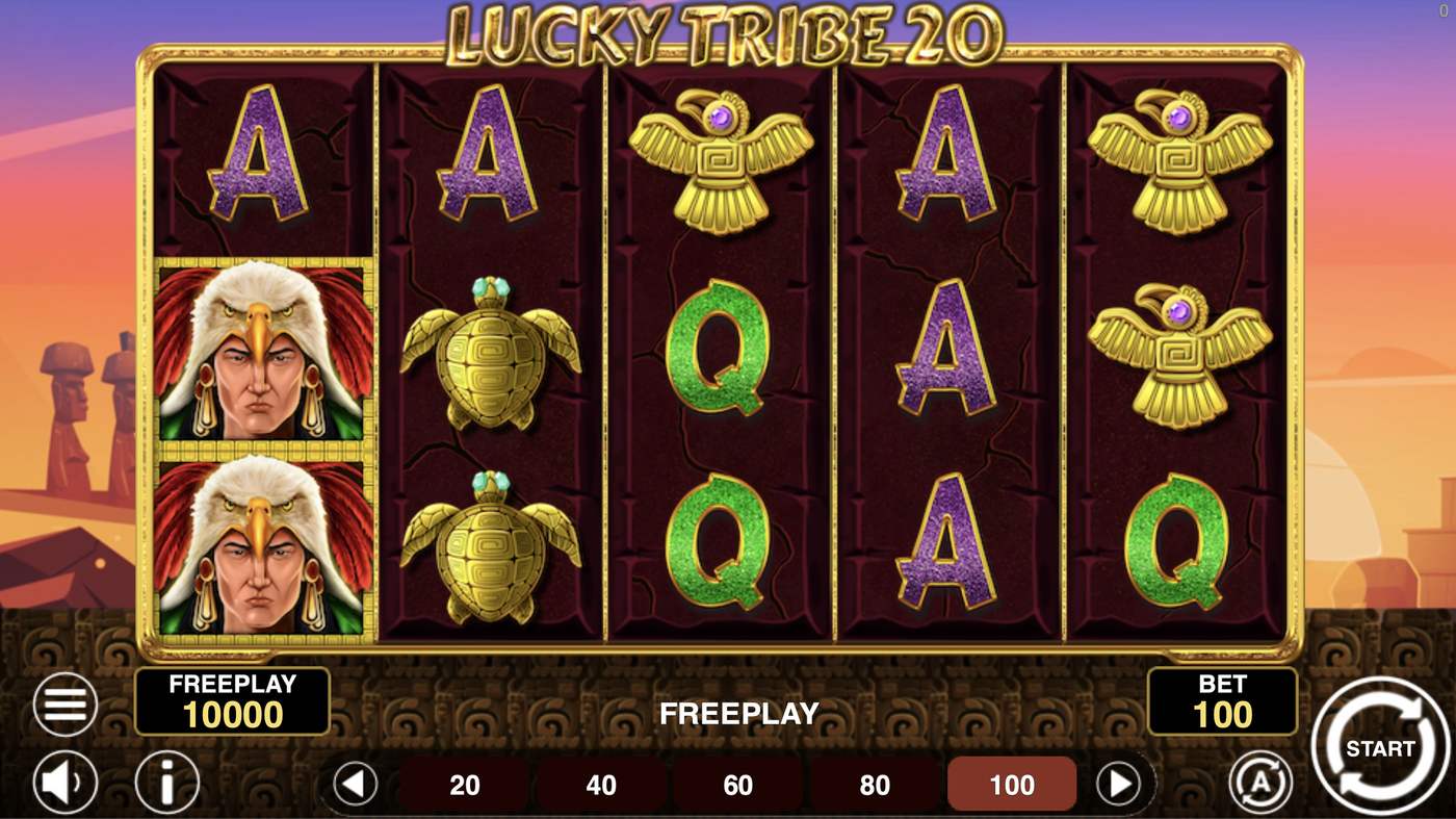 Lucky Tribe 20: image of main menu