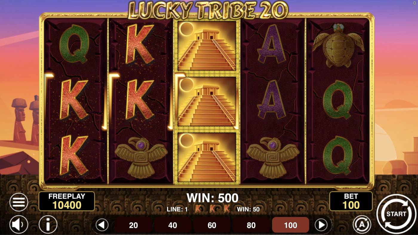 Lucky Tribe 20: image of winning