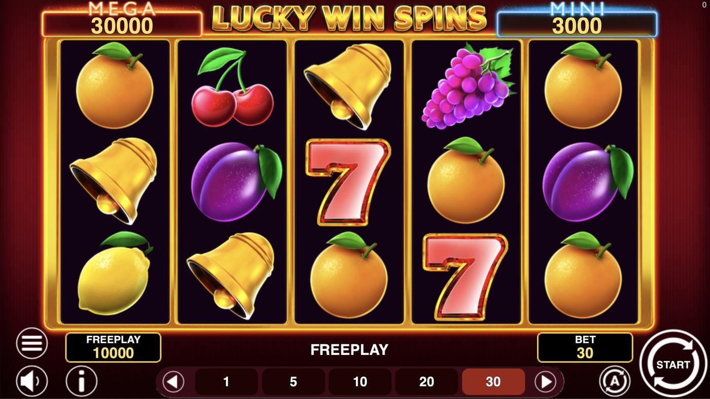 Lucky Win Spins: image of main menu