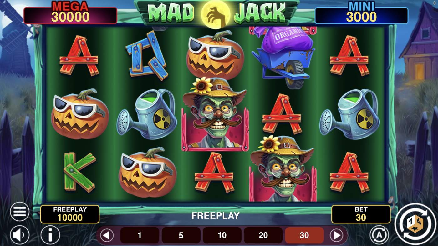 Mad Jack Hold And Win: image of main menu