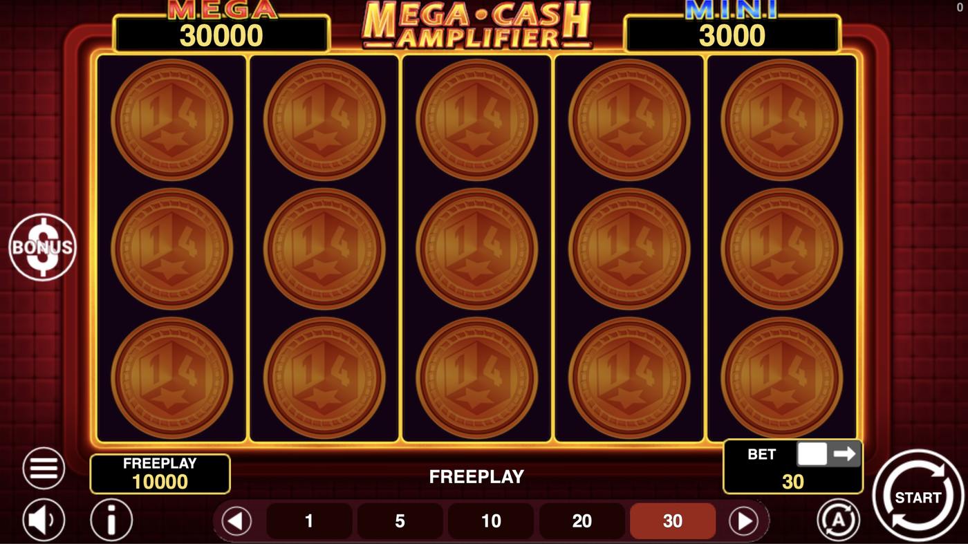 Mega Cash Amplifier: image of main menu