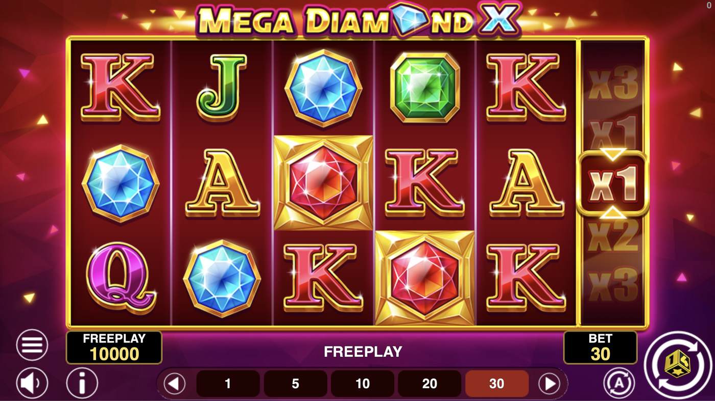 Mega Diamond X: image of main menu