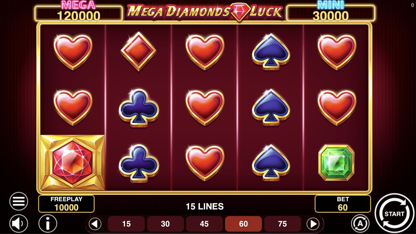 Mega Diamonds Luck: image of main menu