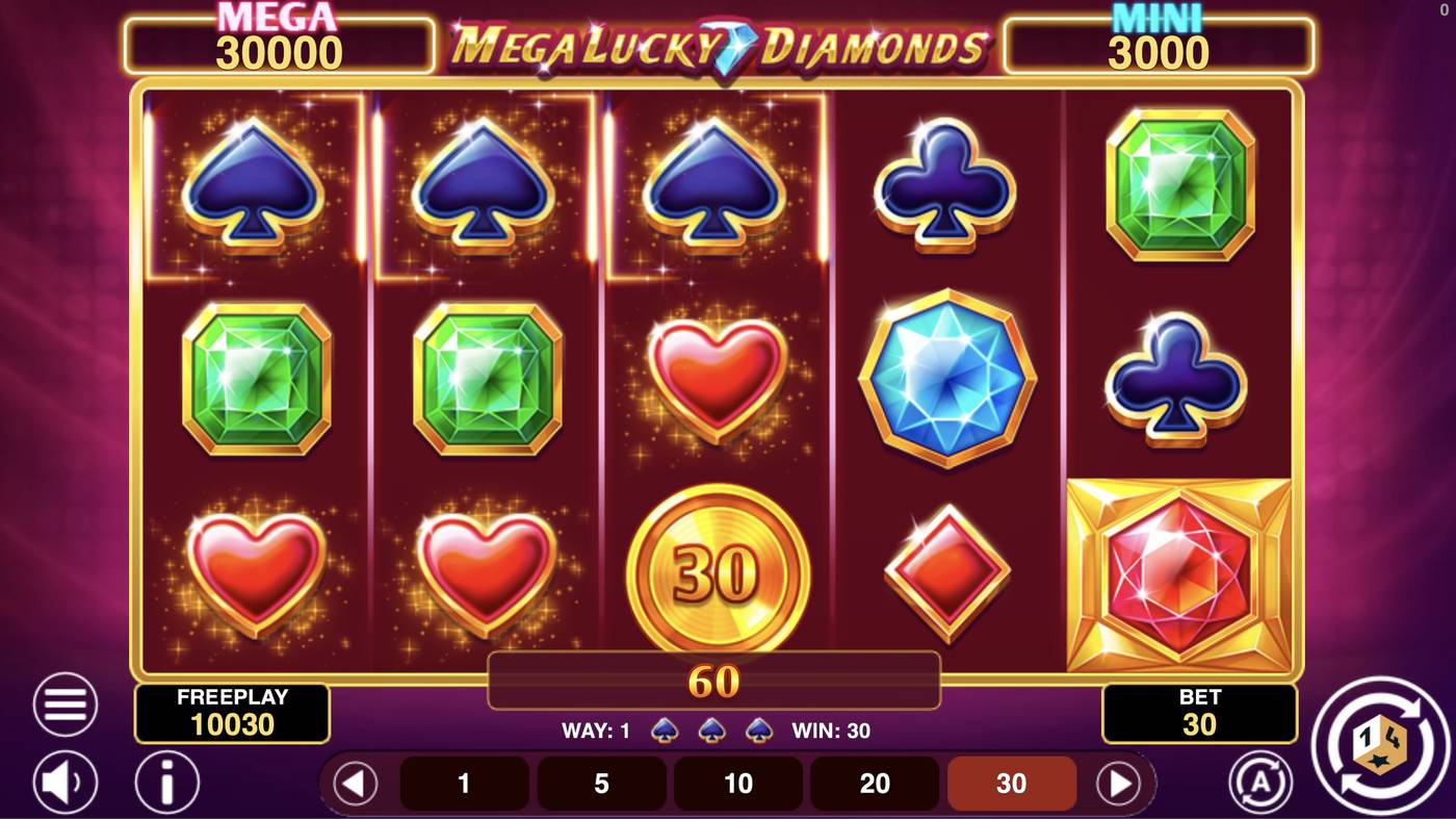 Mega Lucky Diamonds Hold And Win: image of winning