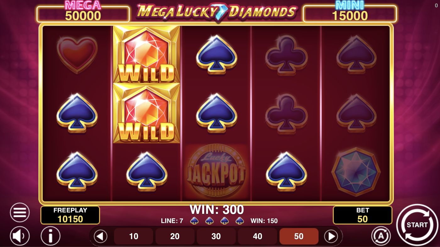 Mega Lucky Diamonds: image of winning