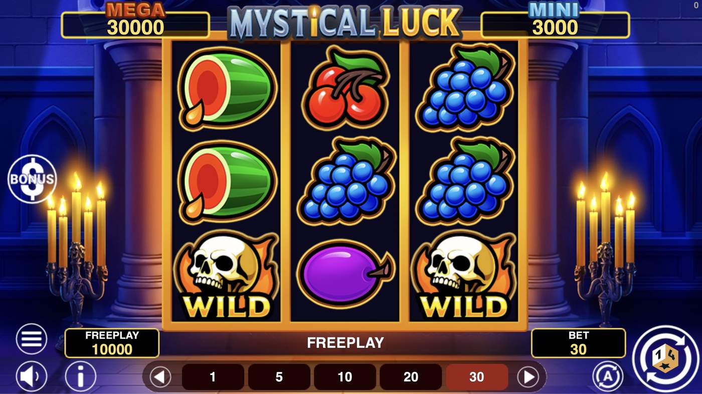 Mystical Luck Hold And Win: image of main menu
