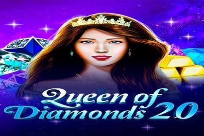 Queen of Diamonds 20 Online Slot Logo