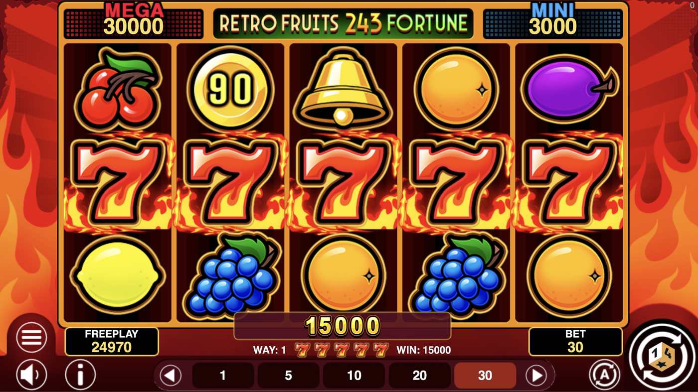 Retro Fruits 243 Fortune: image of winning