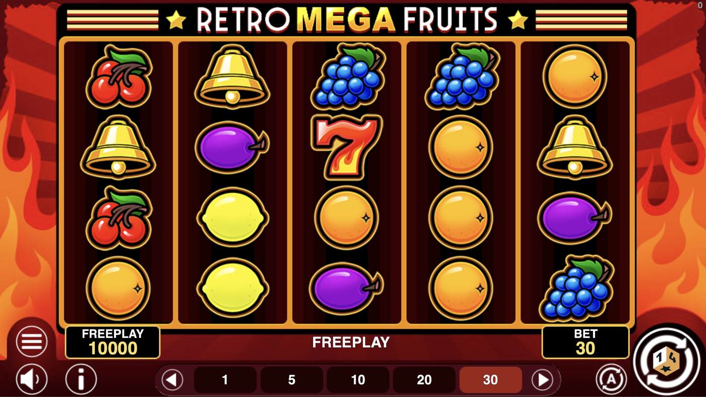 Retro Mega Fruits: image of main menu