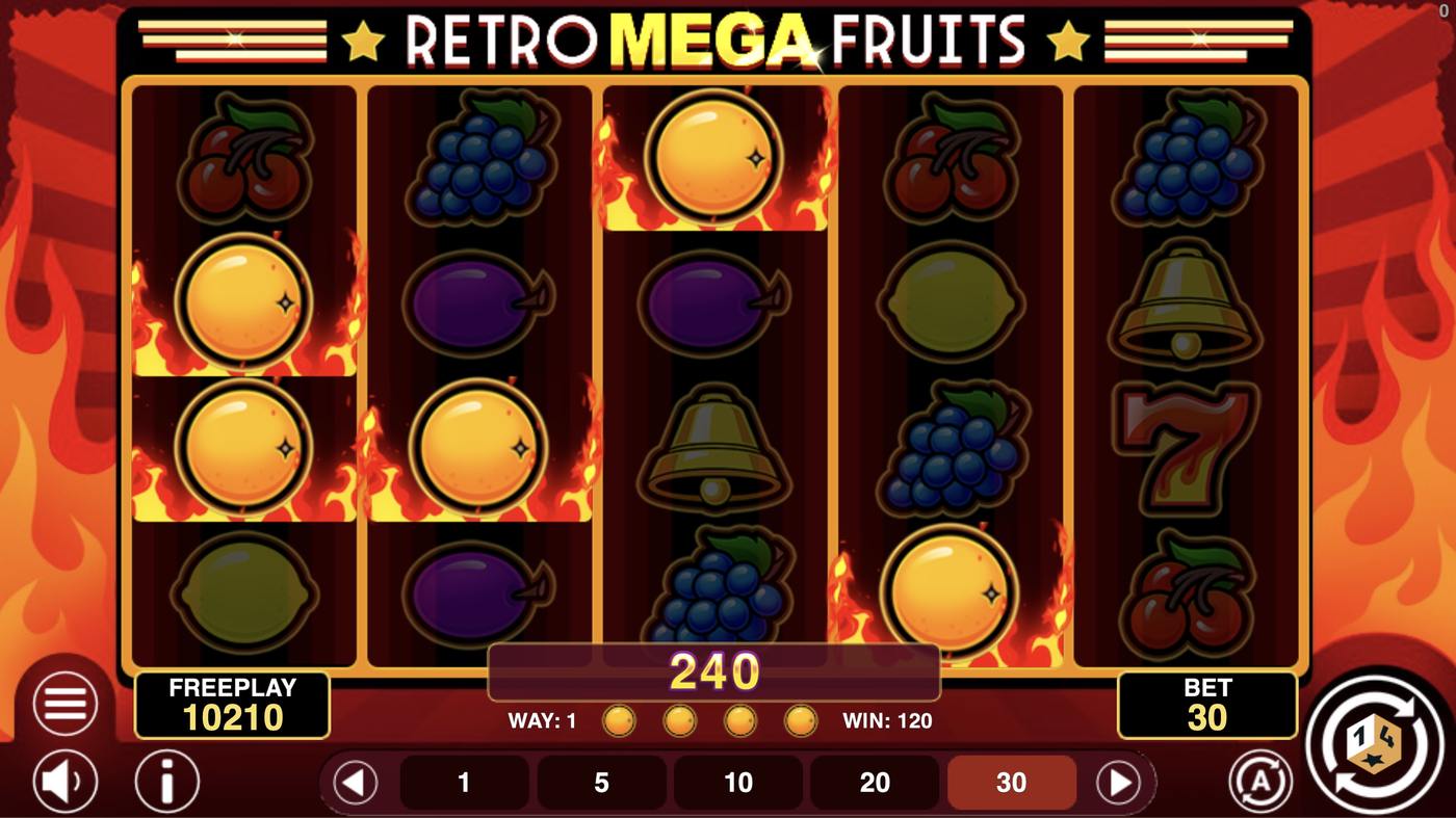 Retro Mega Fruits: image of winning